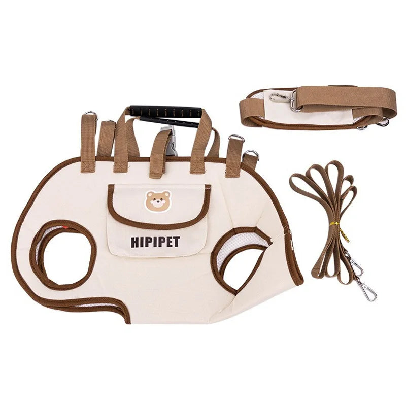 Dog bag out portable breathable multi-functional traction backpack Easy to Clean Backpack Breathable Adjustable cat bag petstrap