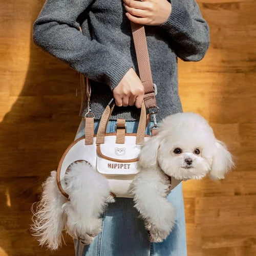 Dog bag out portable breathable multi-functional traction backpack Easy to Clean Backpack Breathable Adjustable cat bag petstrap