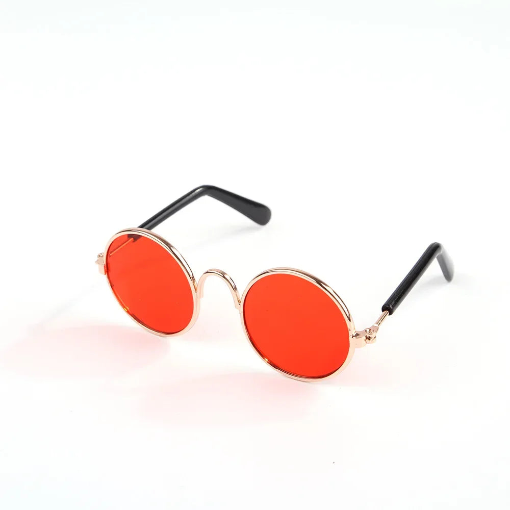 Vintage Round Pet Sunglasses for Small Dogs & Cats