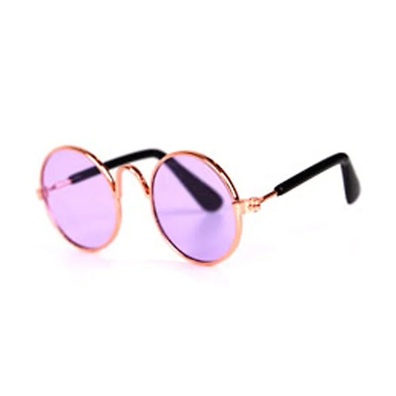 Vintage Round Pet Sunglasses for Small Dogs & Cats