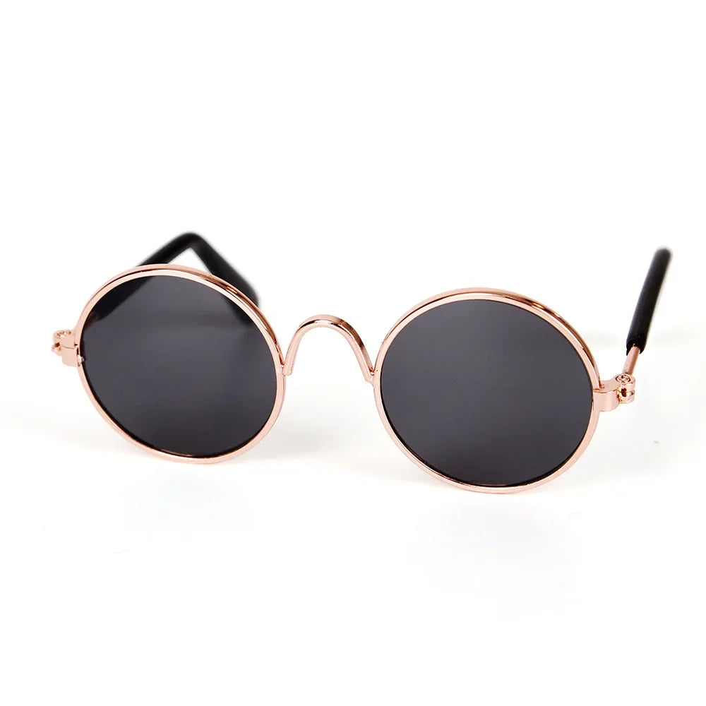 Vintage Round Pet Sunglasses for Small Dogs & Cats