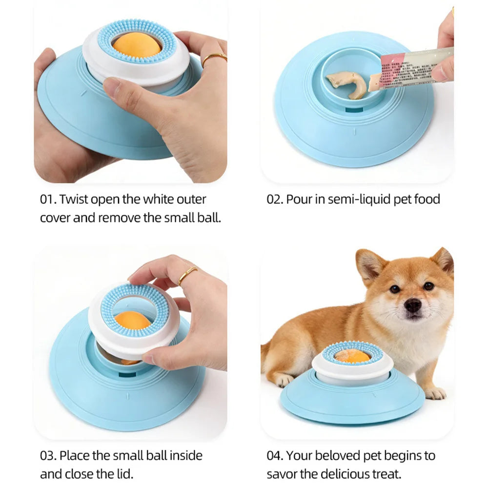 Slow Feeder Food-Dispensing Toy for Dogs & Cats