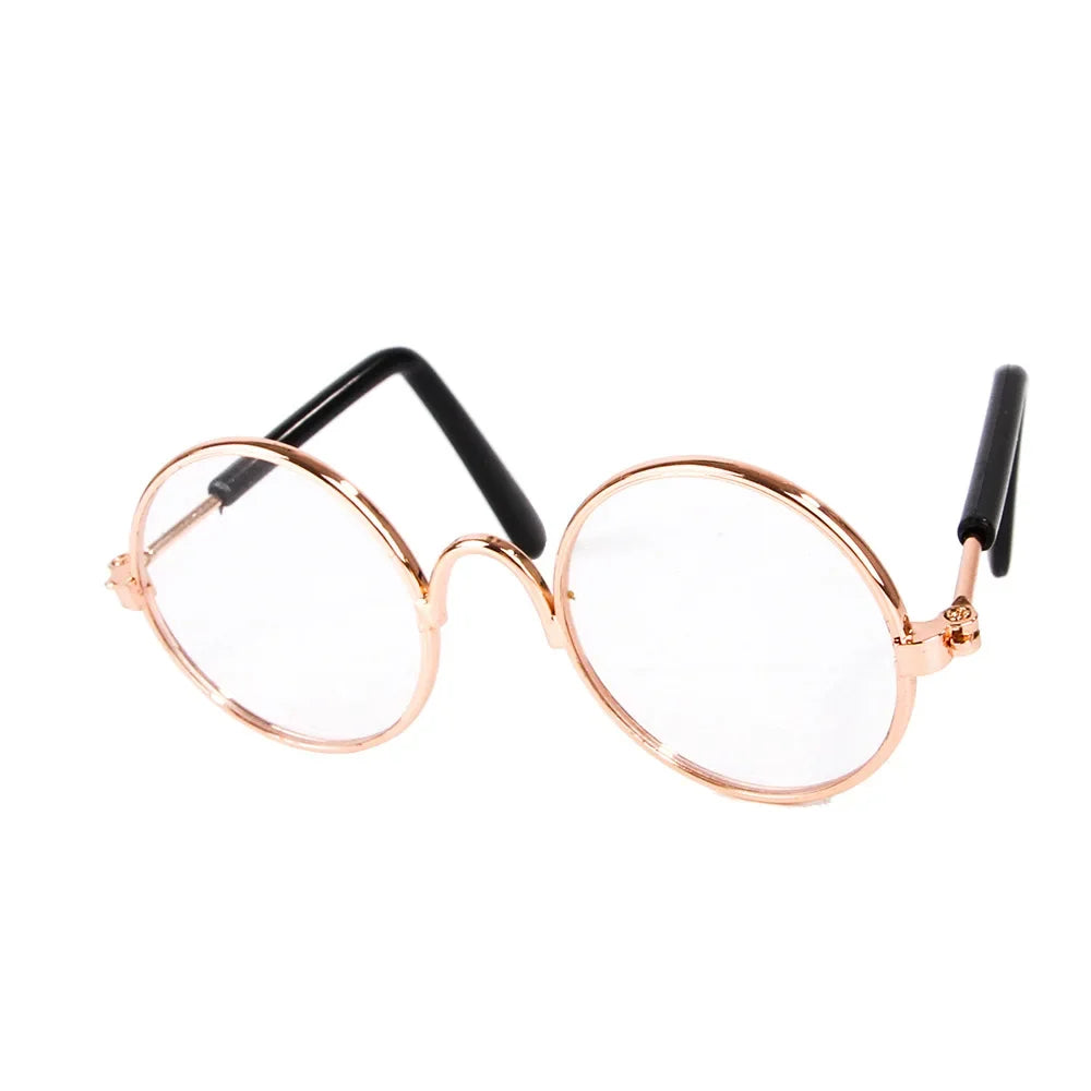 Vintage Round Pet Sunglasses for Small Dogs & Cats
