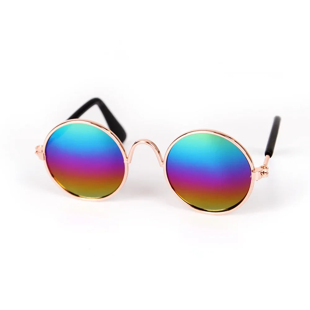Vintage Round Pet Sunglasses for Small Dogs & Cats