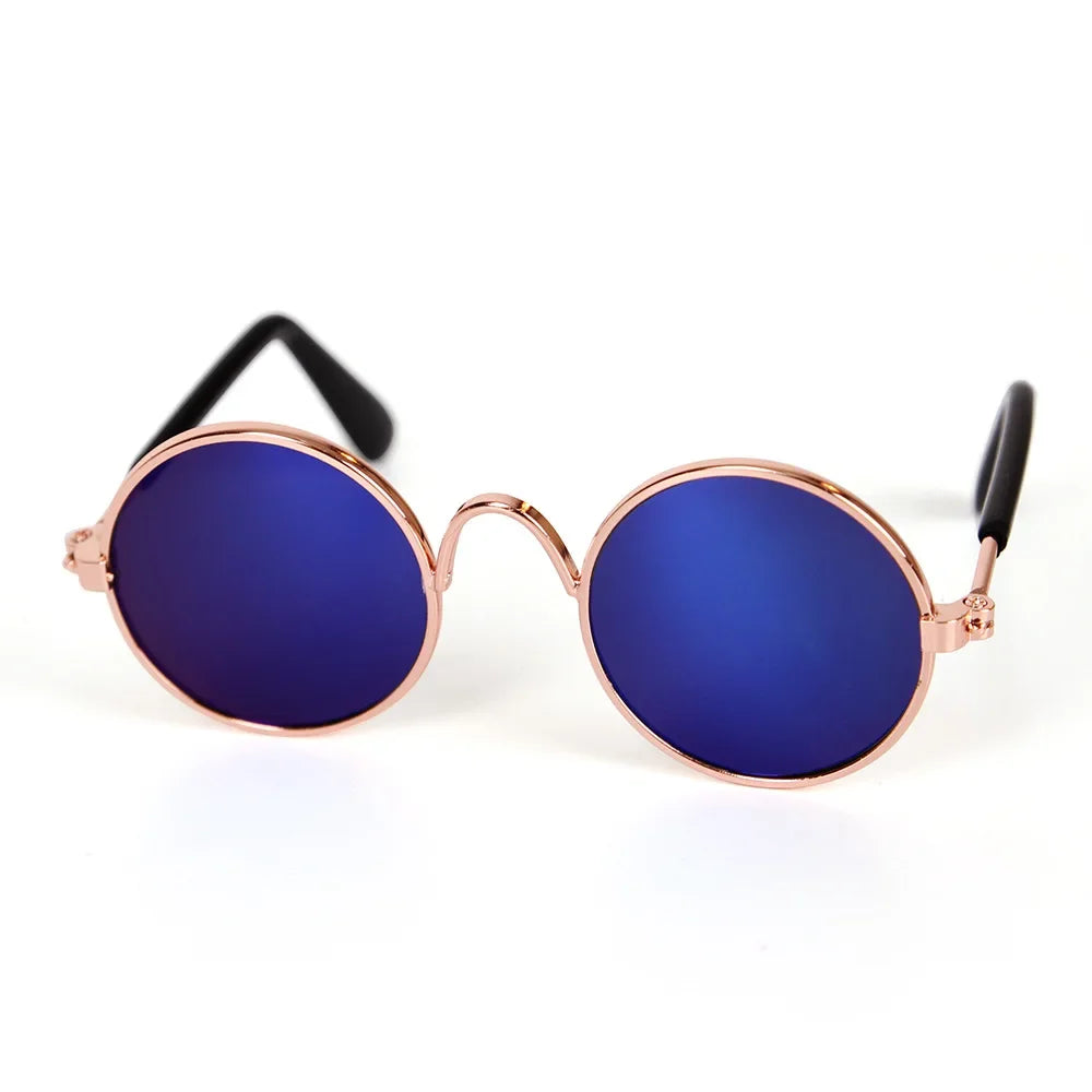 Vintage Round Pet Sunglasses for Small Dogs & Cats