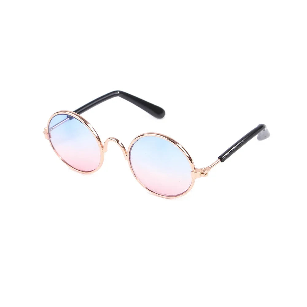 Vintage Round Pet Sunglasses for Small Dogs & Cats