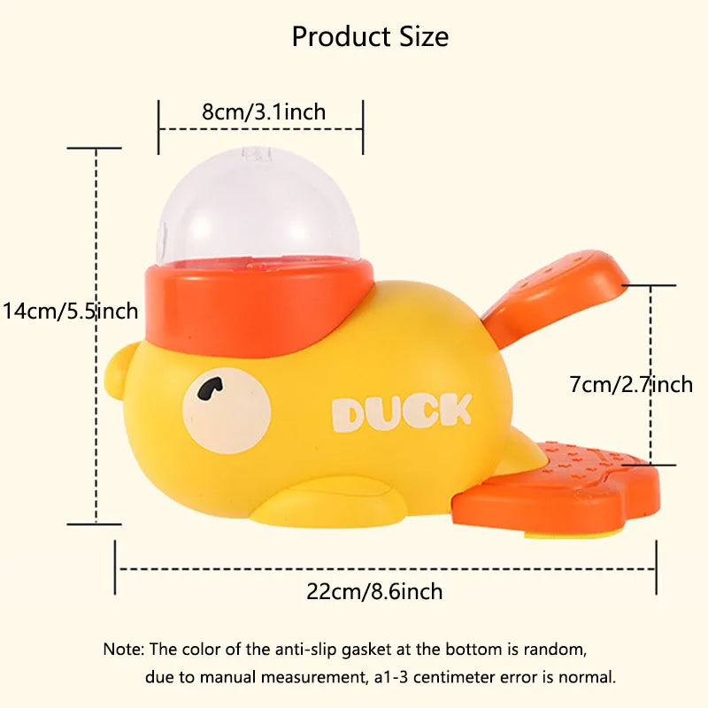 Chien, chat, distributeur de nourriture pour animaux de compagnie, petit canard jaune, machine d'alimentation interactive pour chien, chiot, jouet distributeur de friandises, fond antidérapant