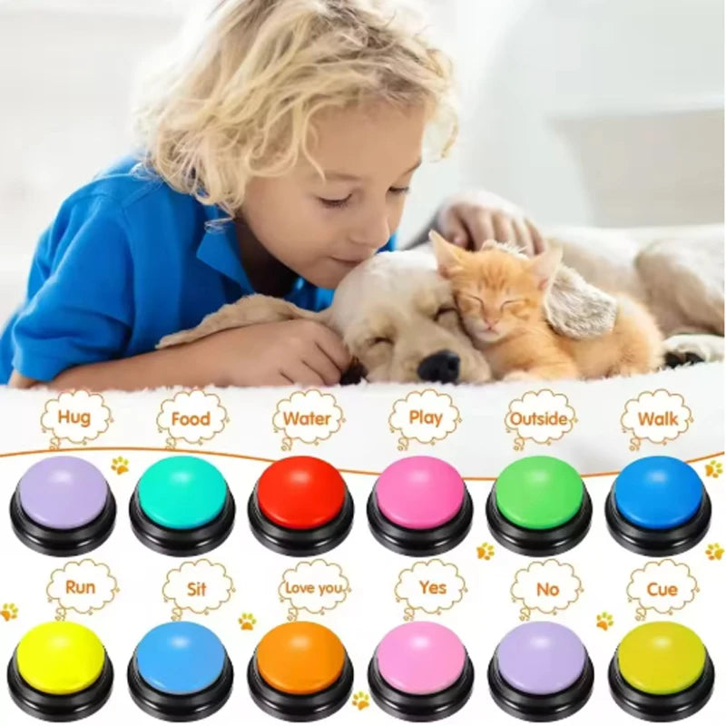 Recordable Talking Pet Button for Dogs & Cats