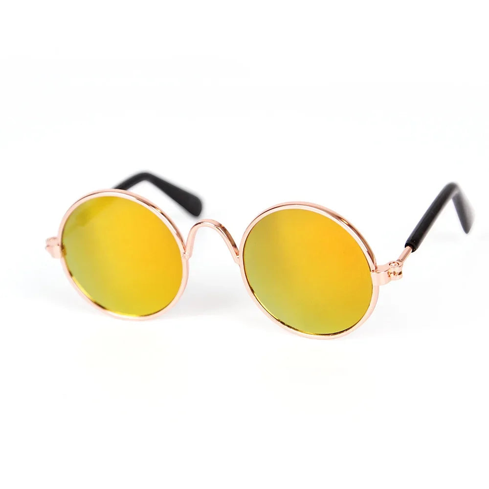 Vintage Round Pet Sunglasses for Small Dogs & Cats