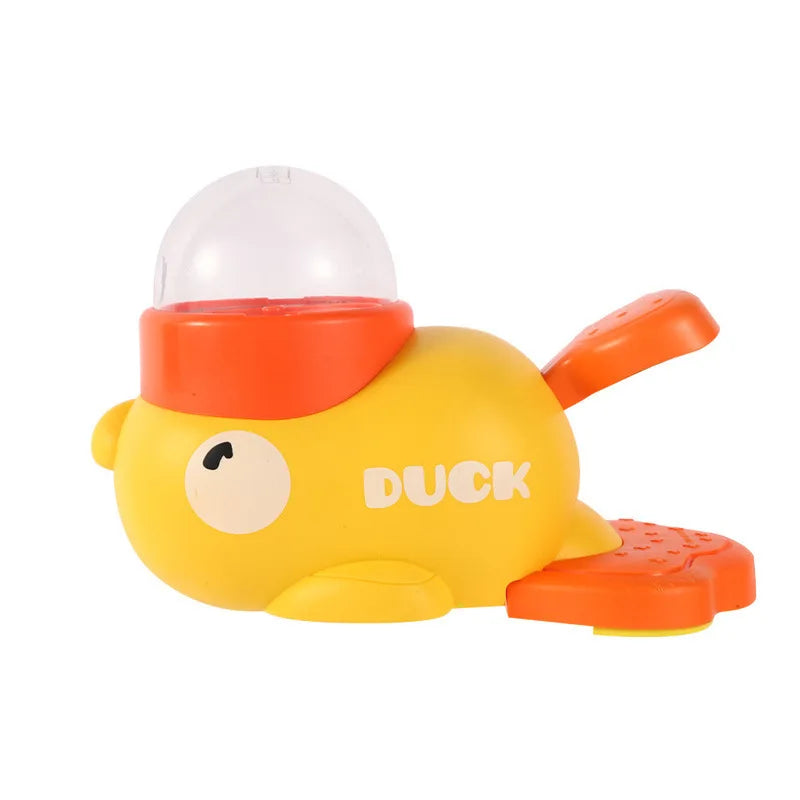 Chien, chat, distributeur de nourriture pour animaux de compagnie, petit canard jaune, machine d'alimentation interactive pour chien, chiot, jouet distributeur de friandises, fond antidérapant