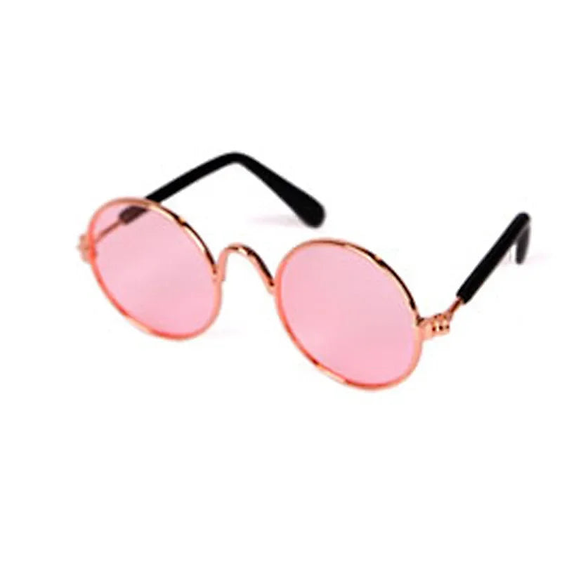 Vintage Round Pet Sunglasses for Small Dogs & Cats