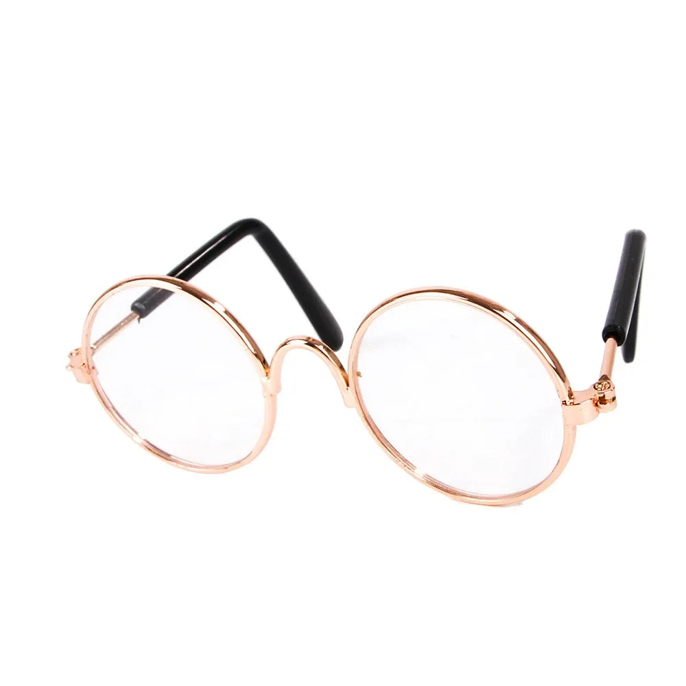 Vintage Round Pet Sunglasses for Small Dogs & Cats
