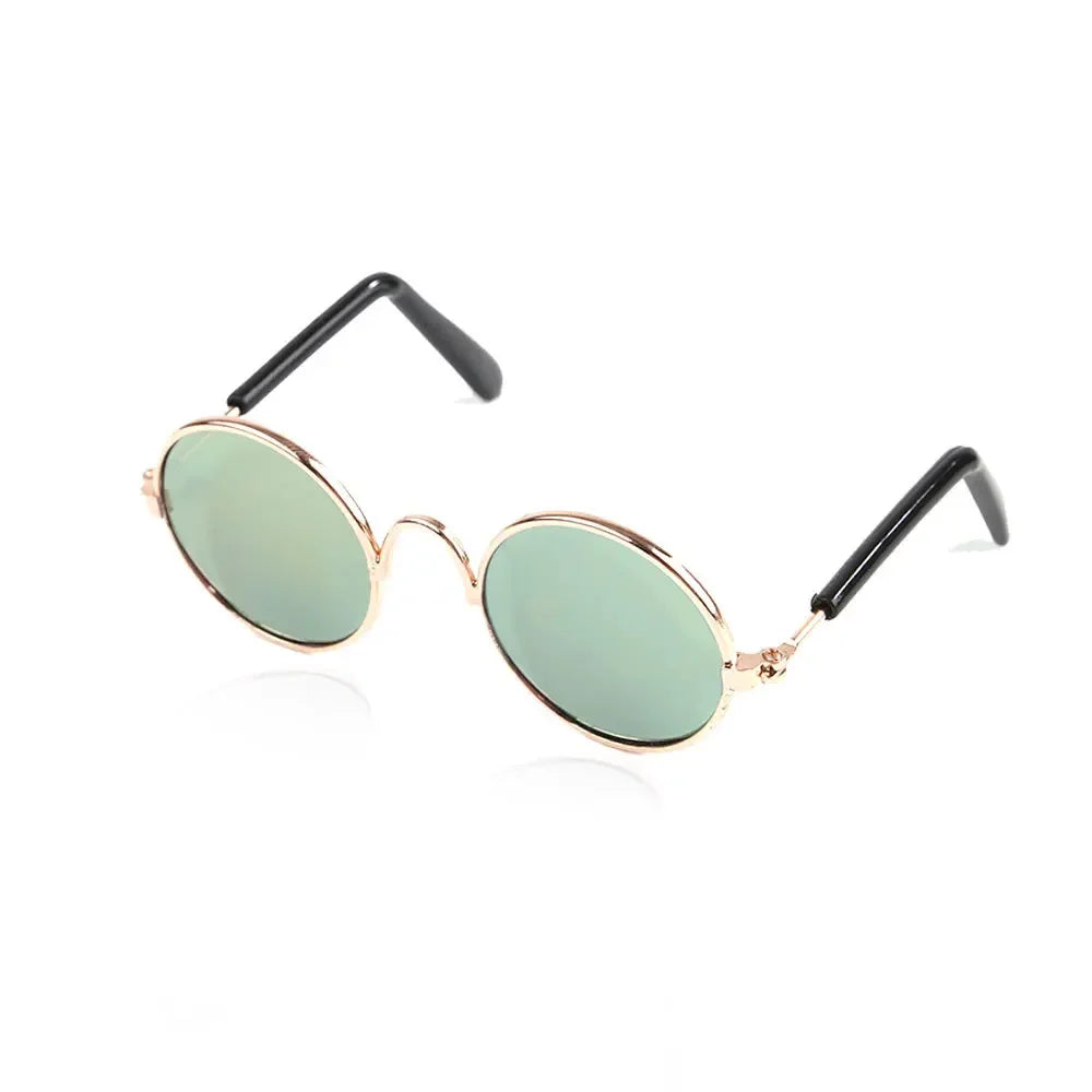 Vintage Round Pet Sunglasses for Small Dogs & Cats