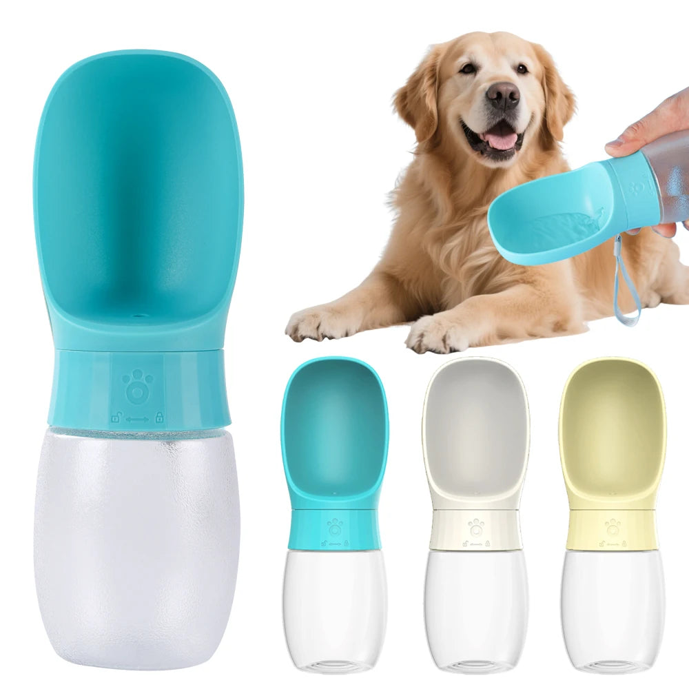 Bouteille d'eau pour grand chien de 500 ml, portable, pour animal de compagnie, pour petits et moyens chiens, chats, voyages en extérieur, tasse à boire pour chiot, fournitures pour carlin